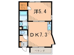 ハイロ－ム鳴尾の物件間取画像